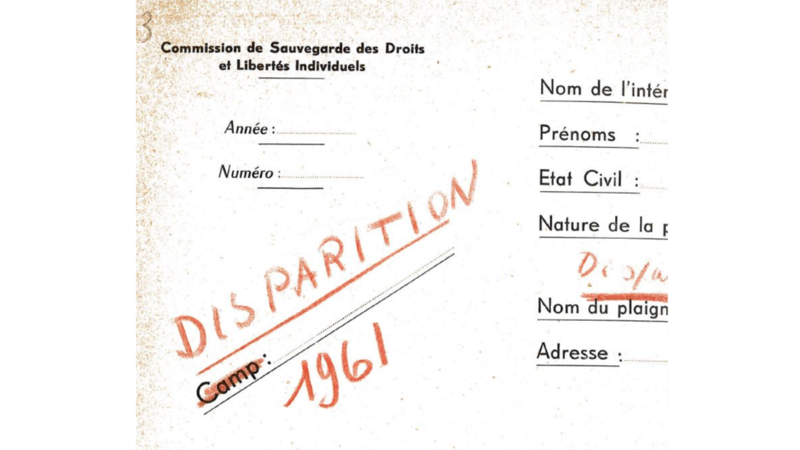 fiche disparu
