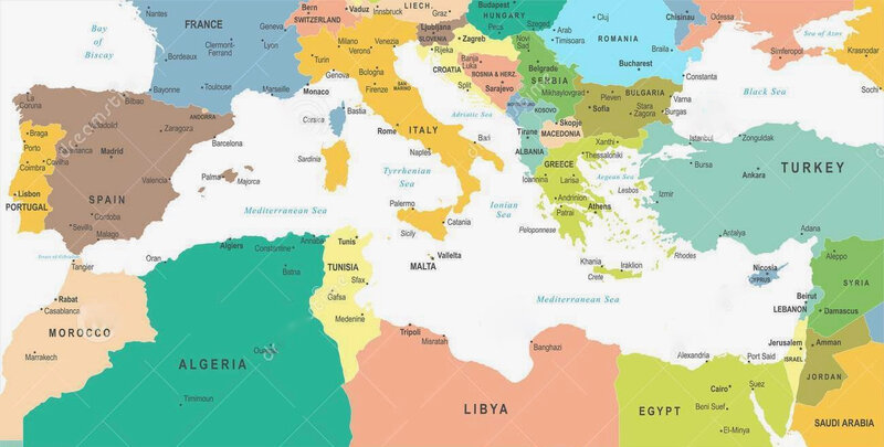 Méditerranée carte