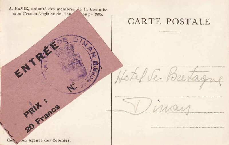 Auguste Pavie, 1895, verso