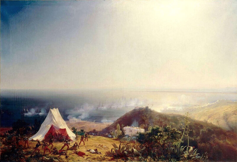 attaque d'Alger par la mer, Théodore Gudin