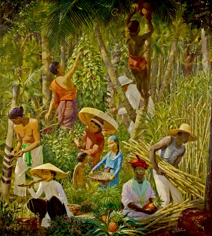 Principales productions d'origine végétale, Georges Michel, dit Géo Michel, vers 1930, quai Branly