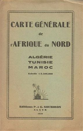 carte Afr Nord 1930 couv