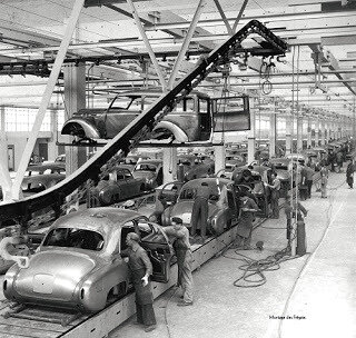 chaîne de montage Renault