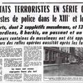 attentats commis par le FLN en métropole : 1391 morts